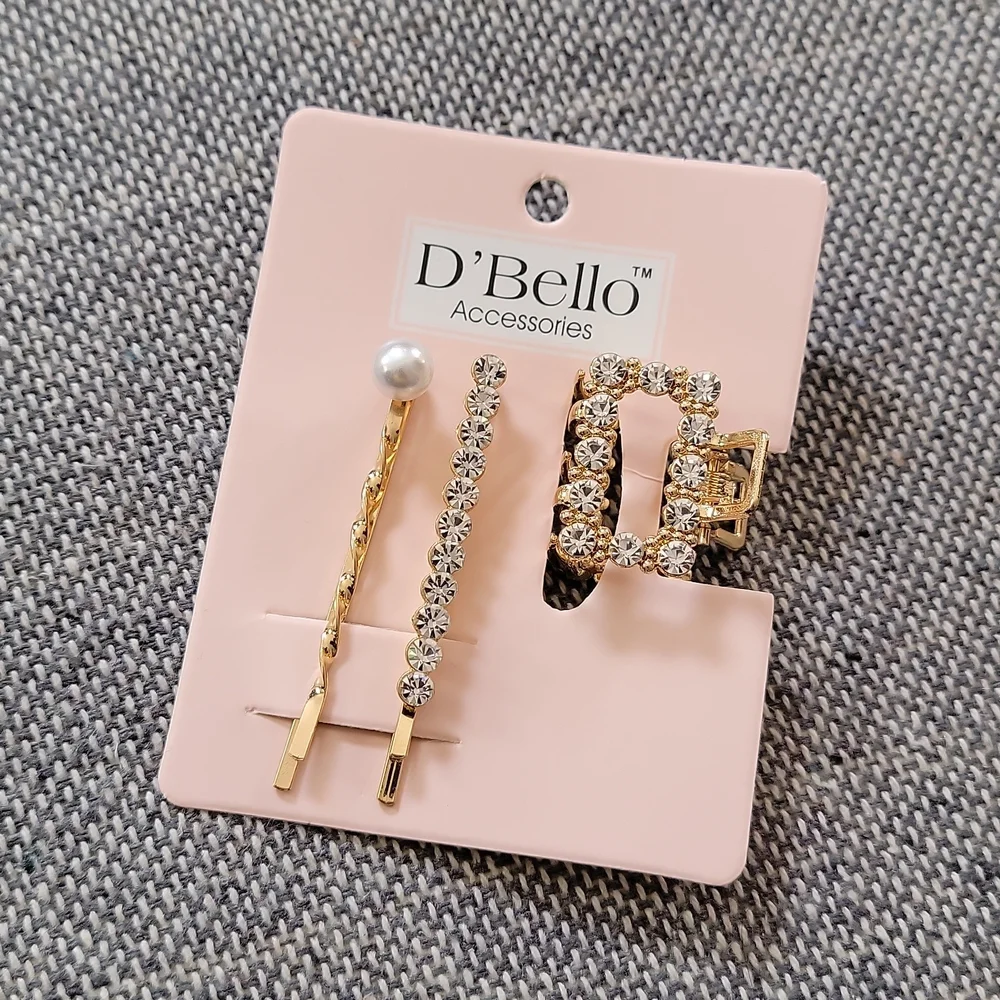 New! D'BELLO gold clip accessory